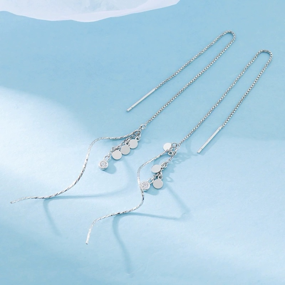 Silver earring threader